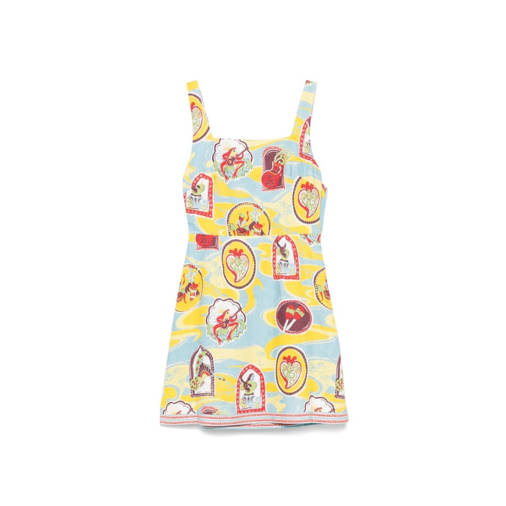ALEMAIS Emilio Mini Dress in Multi Au6 - Picture 4 of 5